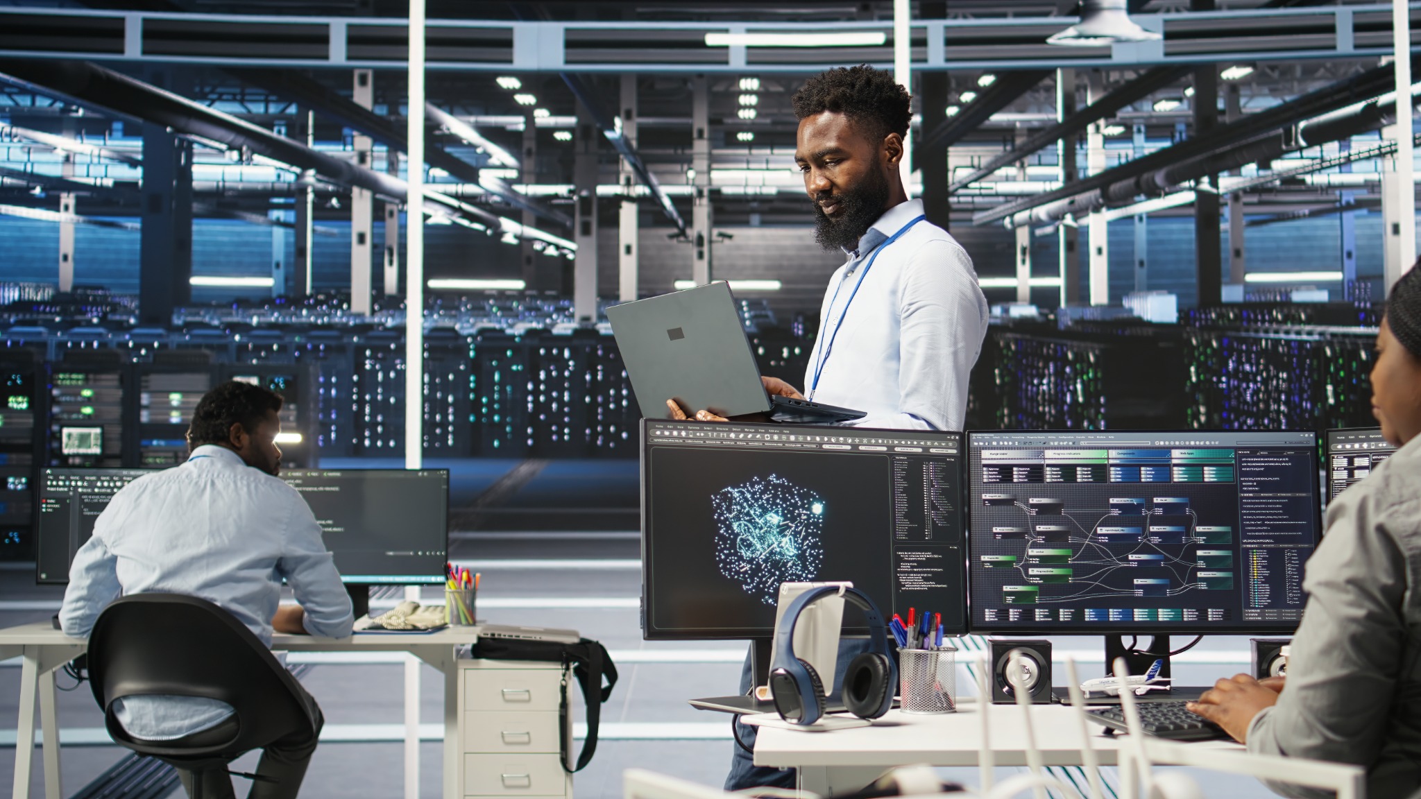 Pantone Blue Office Solutions data centre and IT infrastructure specialists